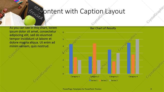 Content with Caption presentation slide layout
