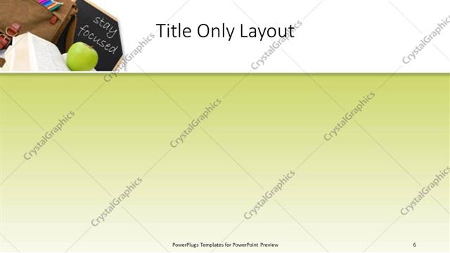 Title Only presentation slide layout