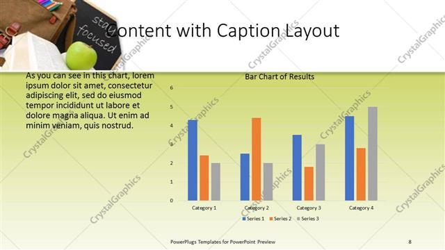Content with Caption presentation slide layout