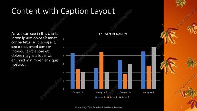 Content with Caption presentation slide layout