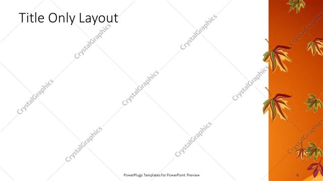 Title Only presentation slide layout