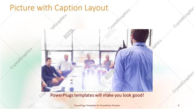 Picture with Caption presentation slide layout