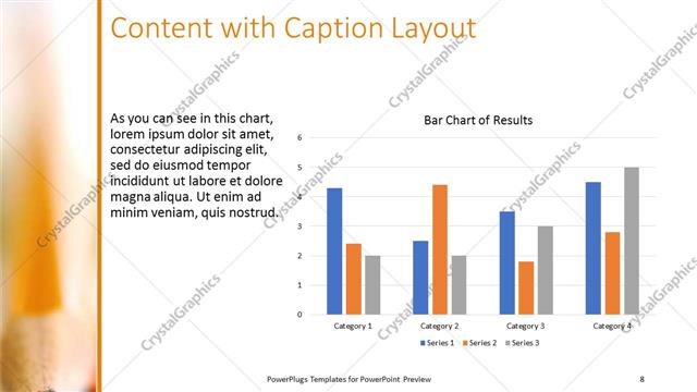 Content with Caption presentation slide layout