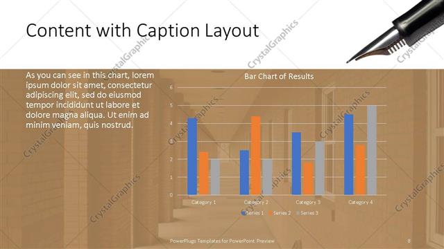 Content with Caption presentation slide layout