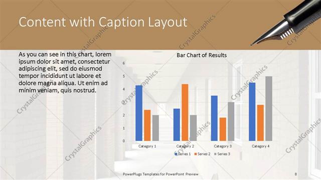 Content with Caption presentation slide layout