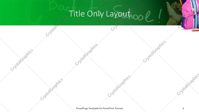Title Only presentation slide layout