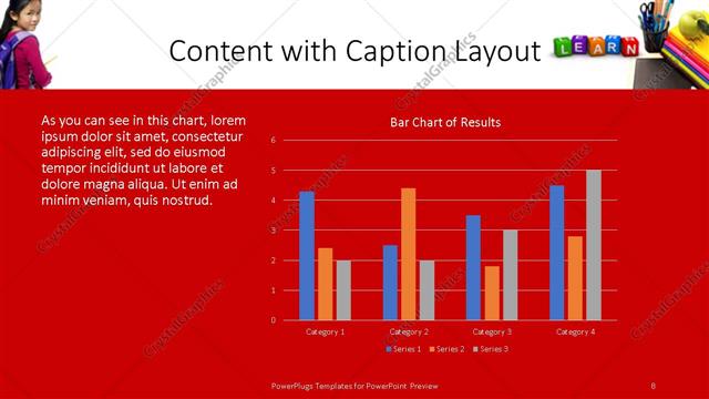 Content with Caption presentation slide layout