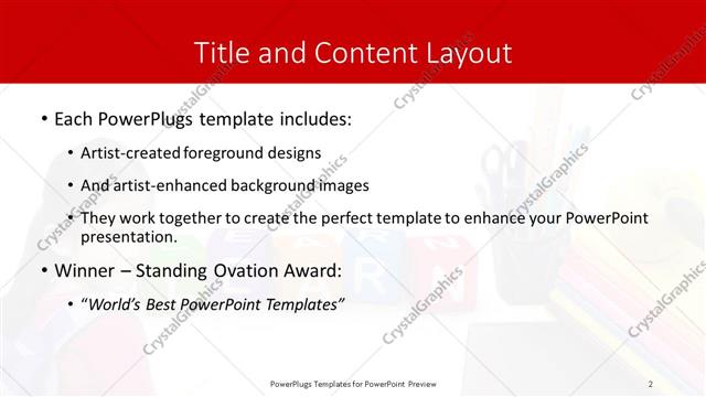 Title and Content presentation slide layout