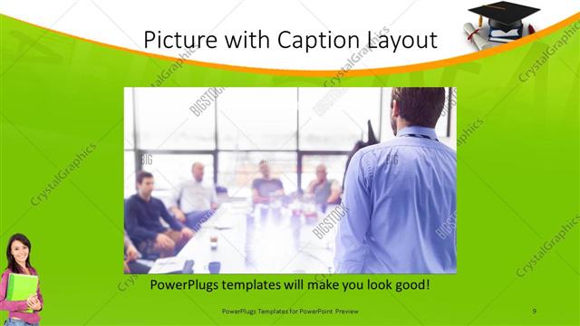 Picture with Caption presentation slide layout