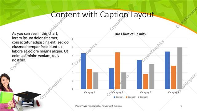 Content with Caption presentation slide layout