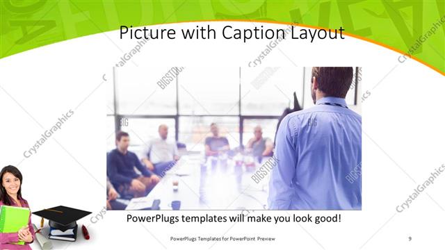 Picture with Caption presentation slide layout