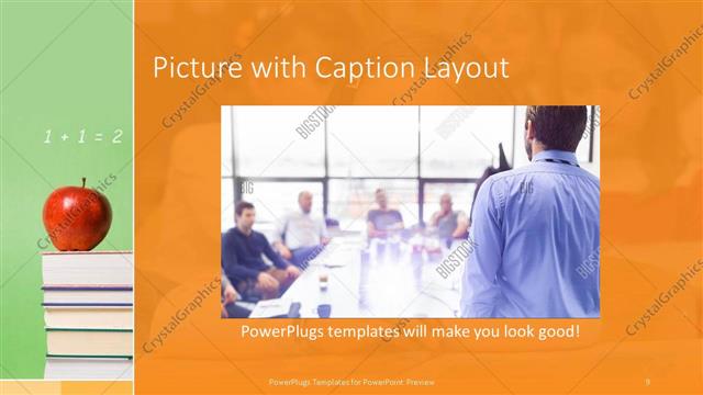 Picture with Caption presentation slide layout