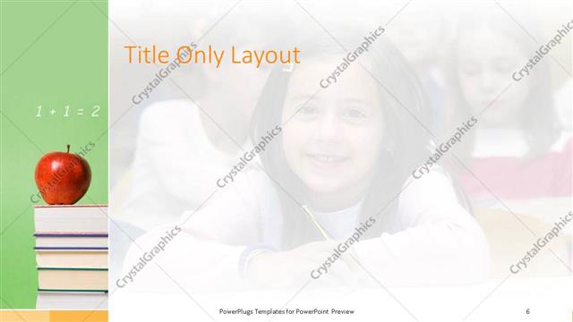 Title Only presentation slide layout