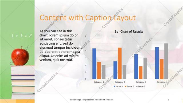 Content with Caption presentation slide layout