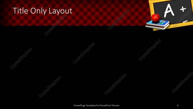 Title Only presentation slide layout