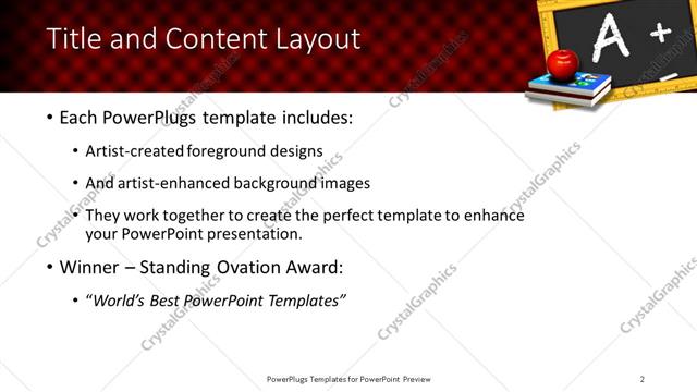 Title and Content presentation slide layout