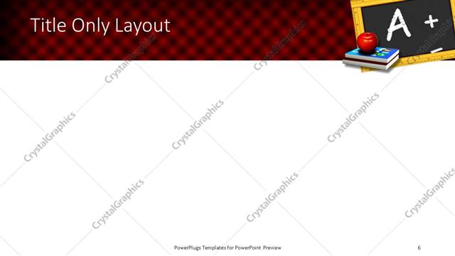 Title Only presentation slide layout