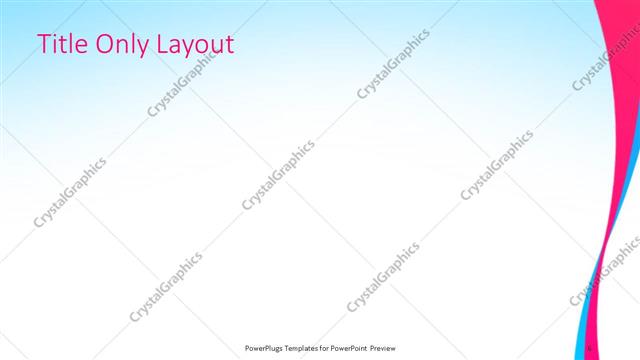 Title Only presentation slide layout