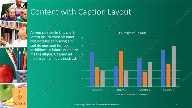 Content with Caption presentation slide layout