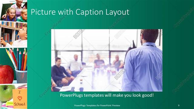 Picture with Caption presentation slide layout