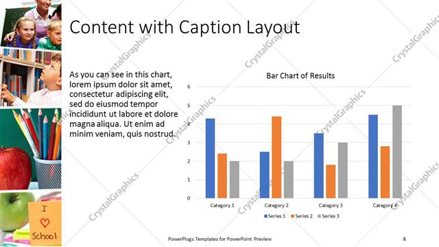 Content with Caption presentation slide layout