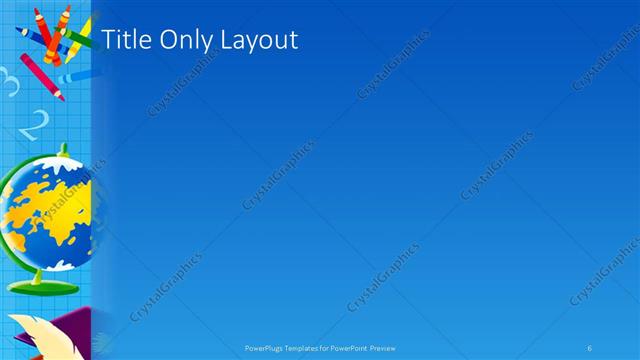 Title Only presentation slide layout