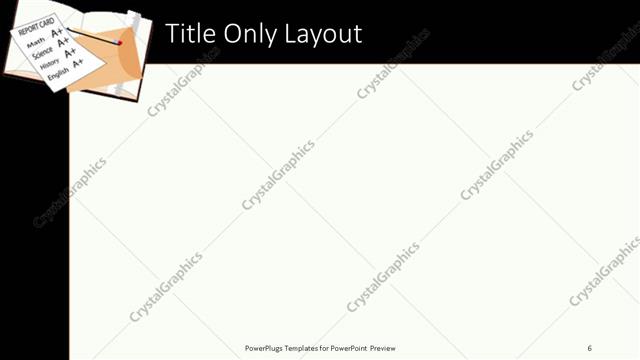 Title Only presentation slide layout