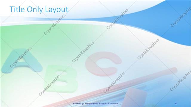 Title Only presentation slide layout