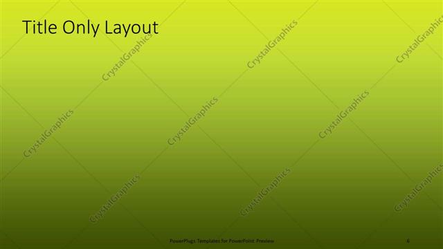 Title Only presentation slide layout