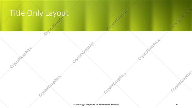 Title Only presentation slide layout