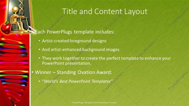 Title and Content presentation slide layout