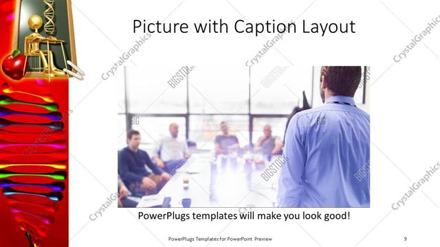 Picture with Caption presentation slide layout