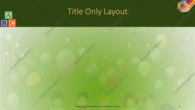 Title Only presentation slide layout