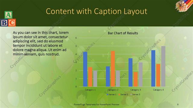 Content with Caption presentation slide layout