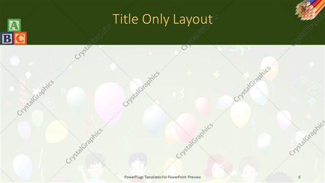 Title Only presentation slide layout