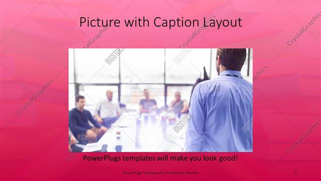 Picture with Caption presentation slide layout