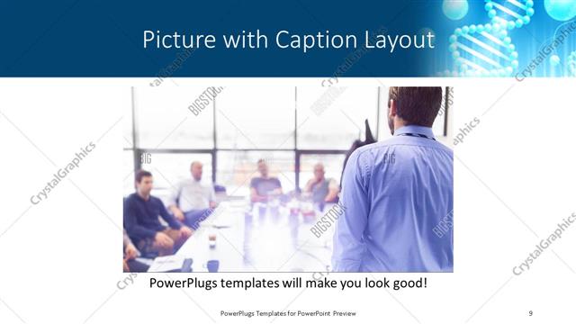 Picture with Caption presentation slide layout