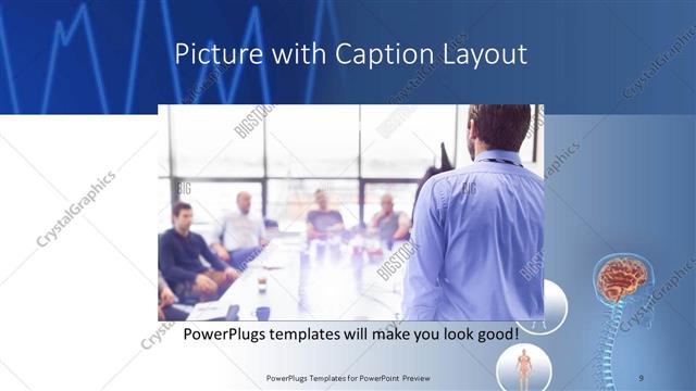 Picture with Caption presentation slide layout