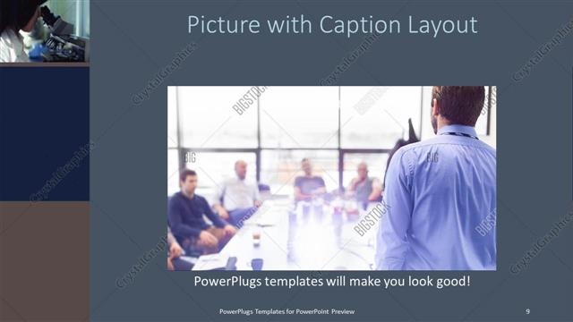 Picture with Caption presentation slide layout