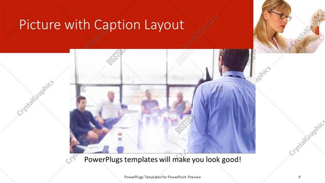 Picture with Caption presentation slide layout