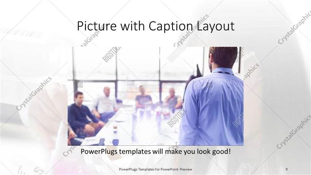 Picture with Caption presentation slide layout