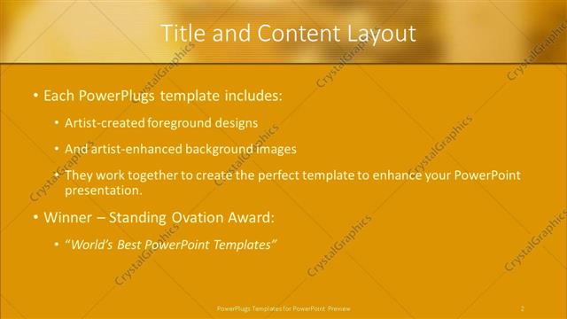 Title and Content presentation slide layout