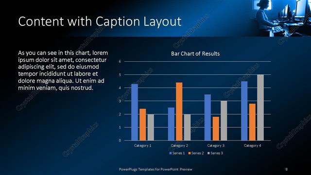 Content with Caption presentation slide layout