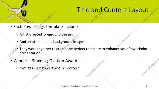 Title and Content presentation slide layout