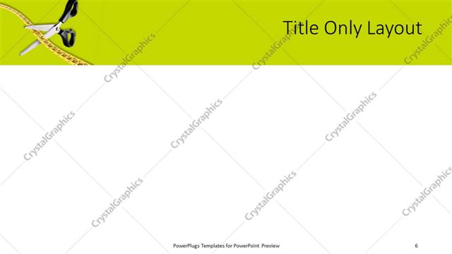 Title Only presentation slide layout