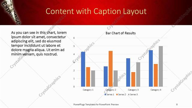 Content with Caption presentation slide layout