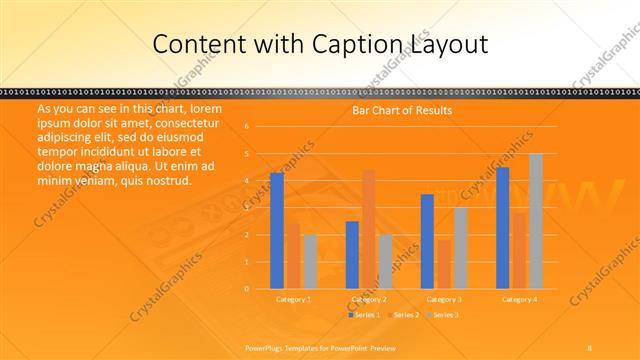 Content with Caption presentation slide layout