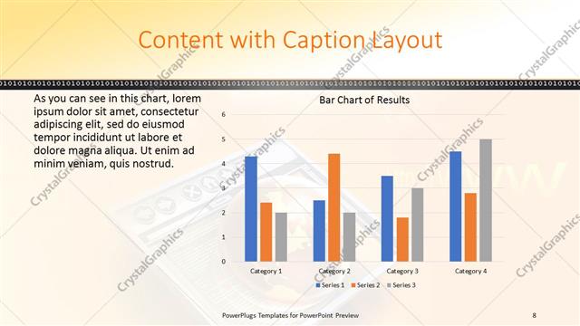 Content with Caption presentation slide layout