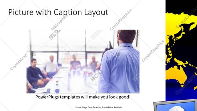 Picture with Caption presentation slide layout
