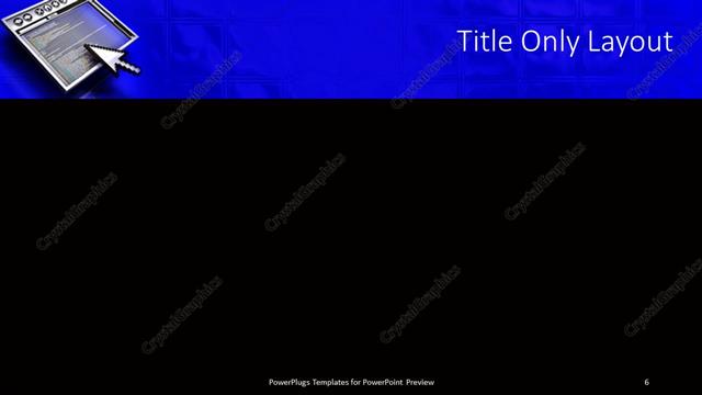 Title Only presentation slide layout